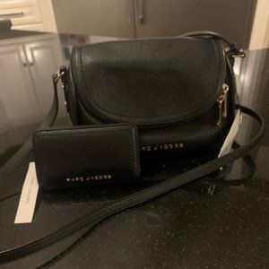 Marc Jacobs NWT Groove Leather Mini Messenger Bag AND Groove Compact Wallet SET!